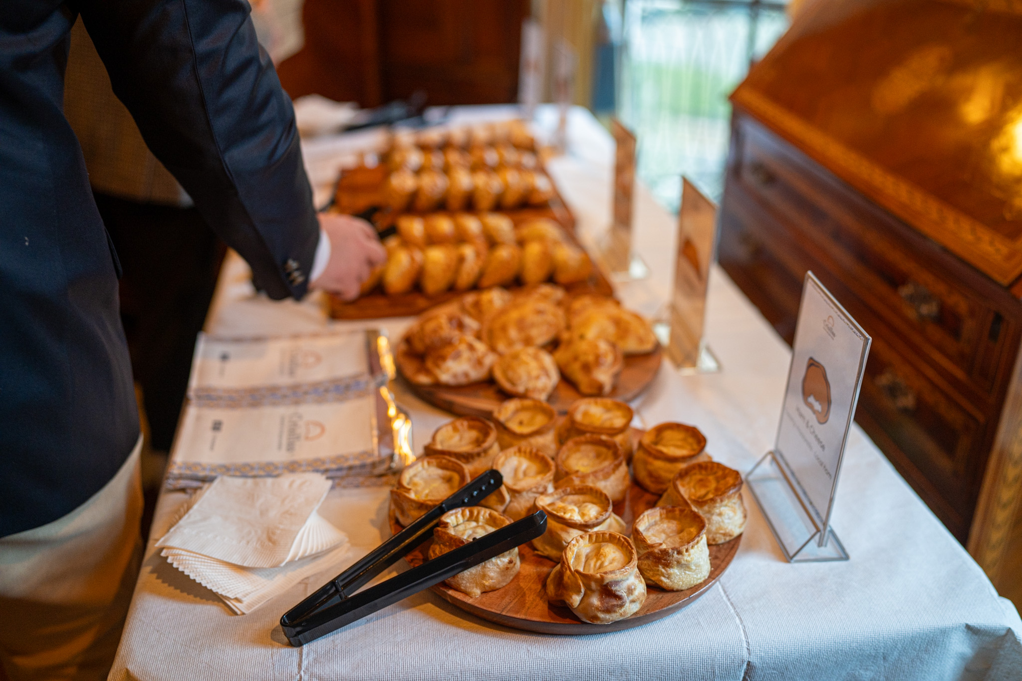 Empanadas served at an event